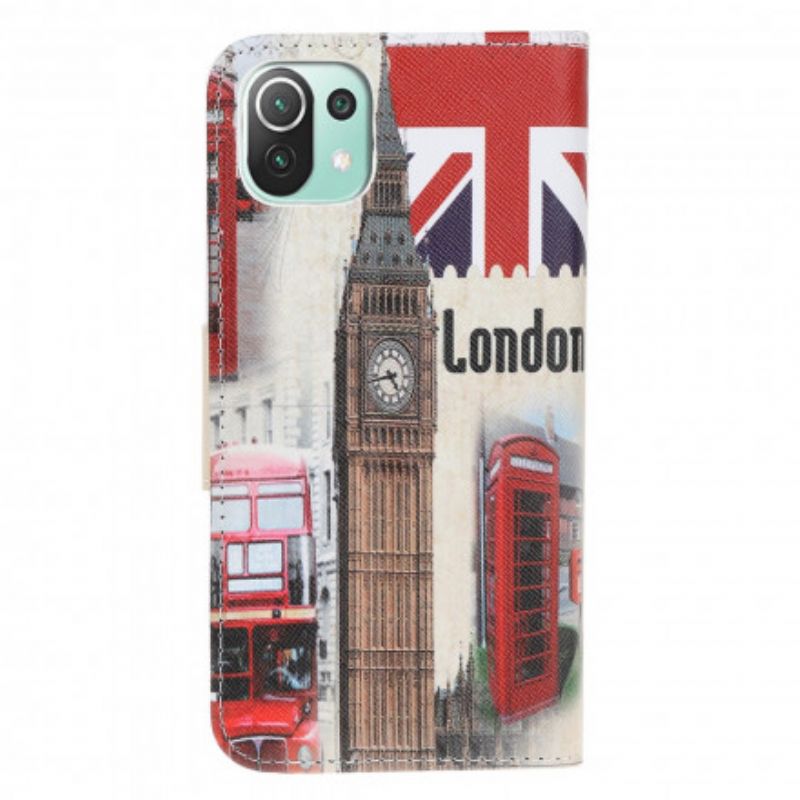 Folio Deksel Xiaomi Mi 11 Lite 5g Ne / Mi 11 Lite 4g / 5g London Life