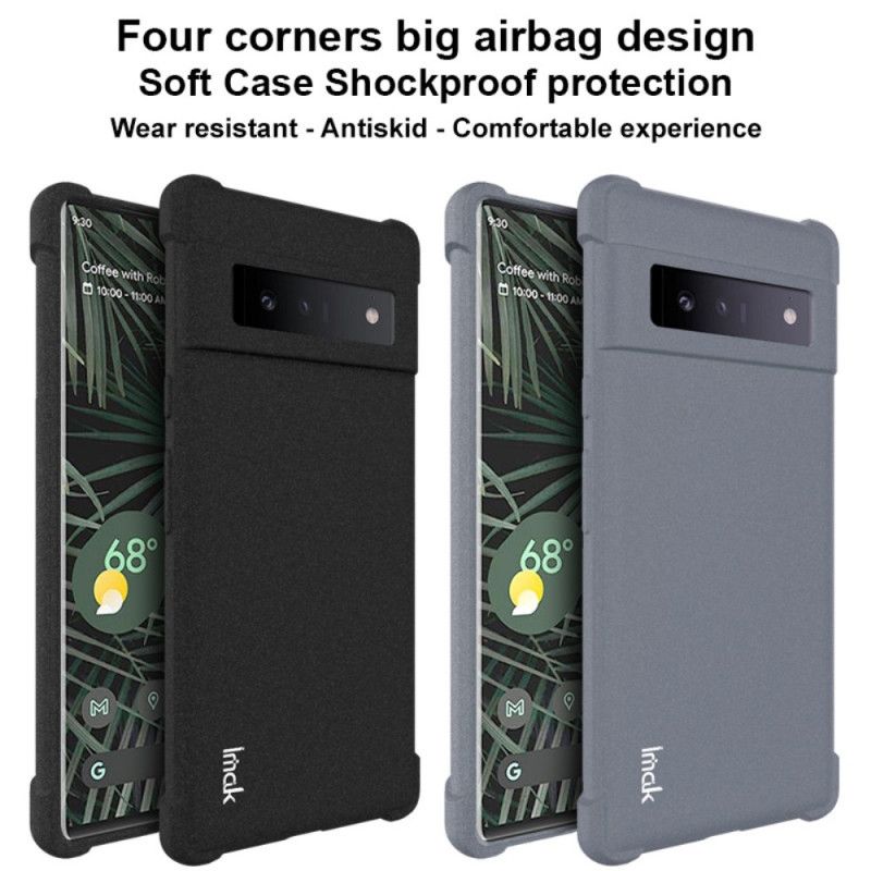 Deksel Google Pixel 6 Pro Fleksibel Silikon Med Skjermfilm Imak