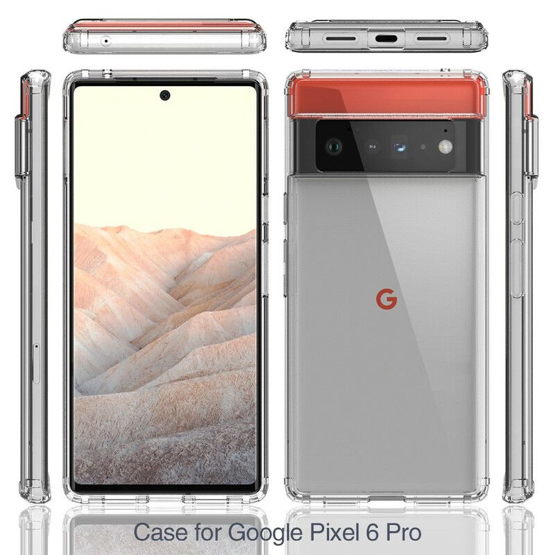 Deksel Google Pixel 6 Pro Mobildeksel Gjennomsiktig Kortholder