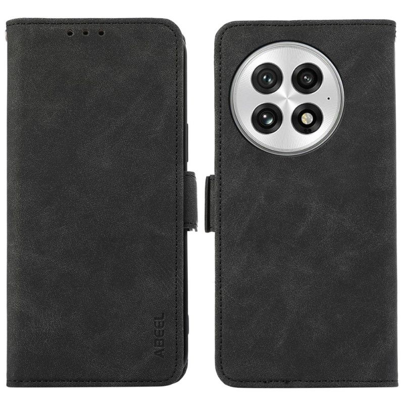 Folio Deksel Oneplus 13 Abeel Semsket Skinneffekt Beskyttelse Deksel