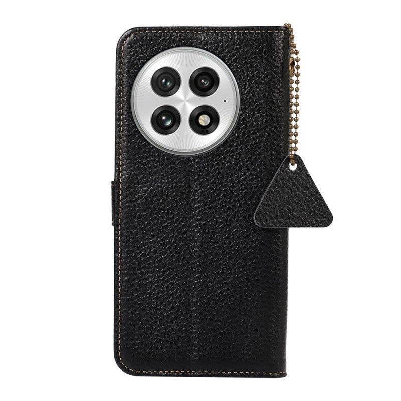 Folio Deksel Oneplus 13 Rfid-blokkering I Ekte Skinn Beskyttelse Deksel