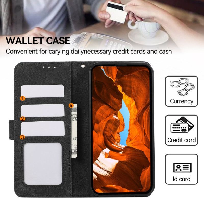 Folio Deksel Til Oneplus 13 Abeel Tofarget Semsket Skinneffekt