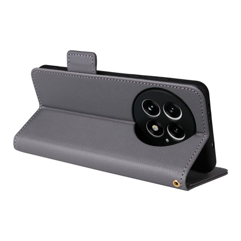 Folio Deksel Til Oneplus 13 Teksturert Kunstskinn Med Stropp