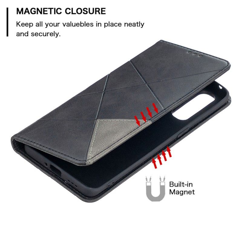 Folio Deksel for Oppo Find X2 Neo Svart Artiststil