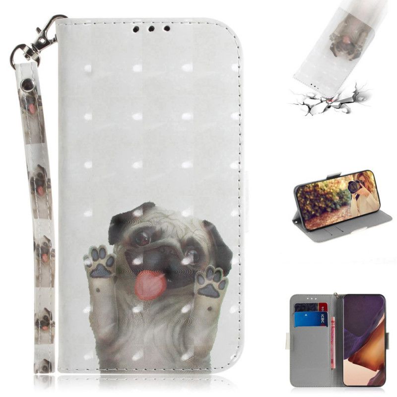 Folio Deksel Samsung Galaxy Note 20 Ultra Elsker Hunden Min Med Tanga
