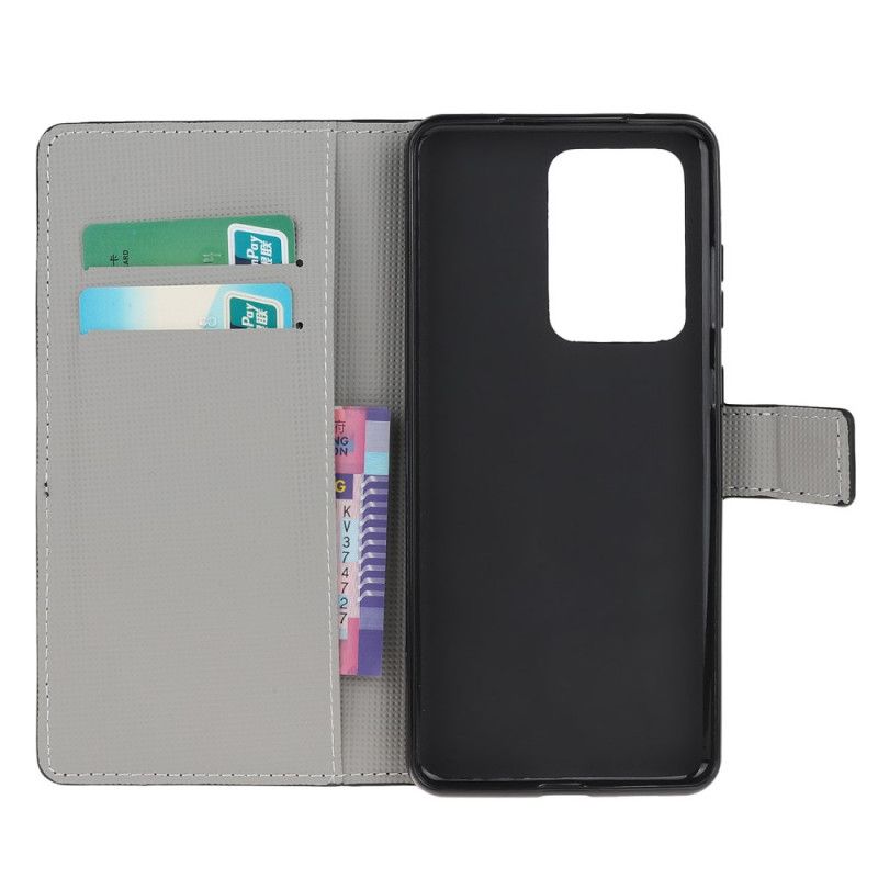 Folio Deksel Samsung Galaxy Note 20 Ultra Svart Intense Sommerfugler
