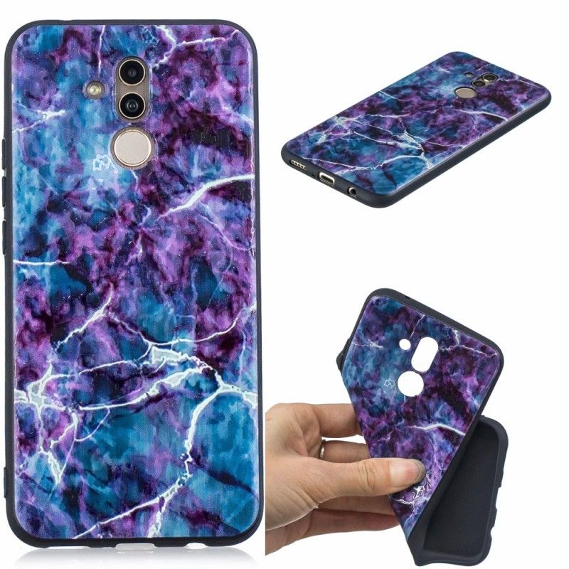 Deksel Huawei Mate 20 Lite Lilla Marmor
