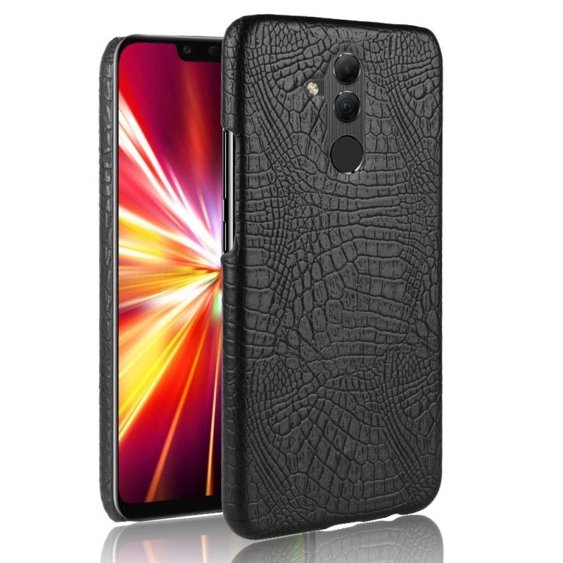 Deksel Huawei Mate 20 Lite Svart Mobildeksel Krokodillehudeffekt
