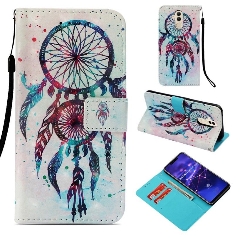 Folio Deksel Huawei Mate 20 Lite 3D Fargerik Drømmefanger