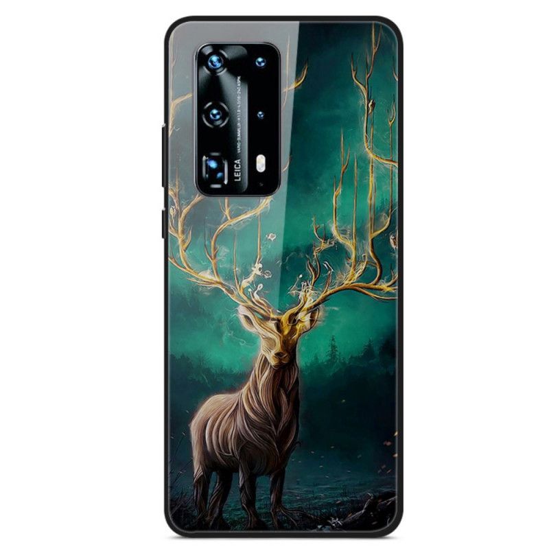 Deksel Huawei P40 Mobildeksel Hjortens Konge Herdet Glass