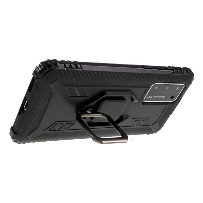 Deksel Huawei P40 Svart Ring Og Karbonfiber