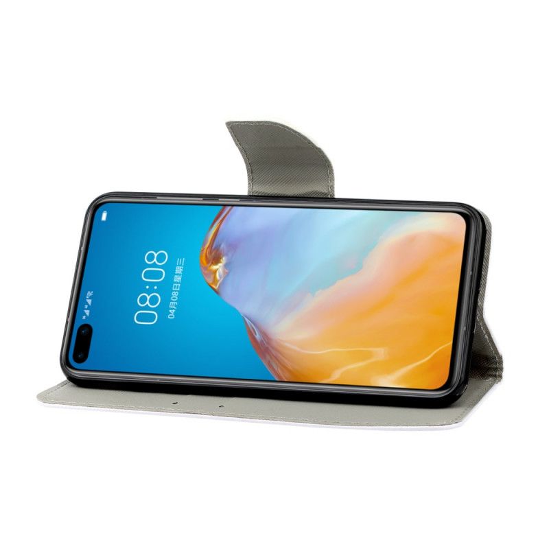 Folio Deksel Huawei P40 Katt Må Ikke Berøre Meg Med Tanga