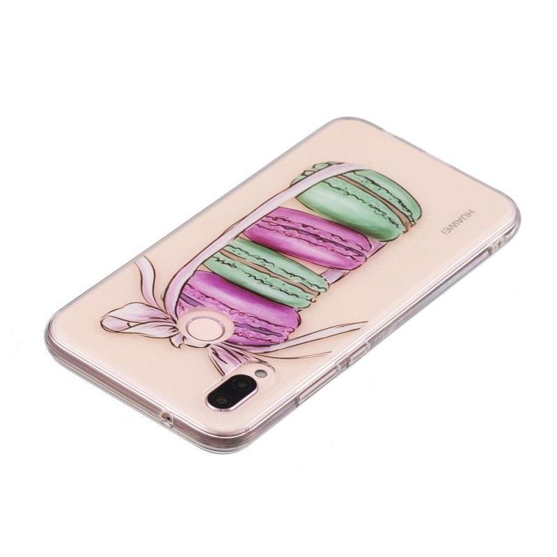 Deksel Huawei P20 Lite Gjennomsiktige Gourmetmakroner
