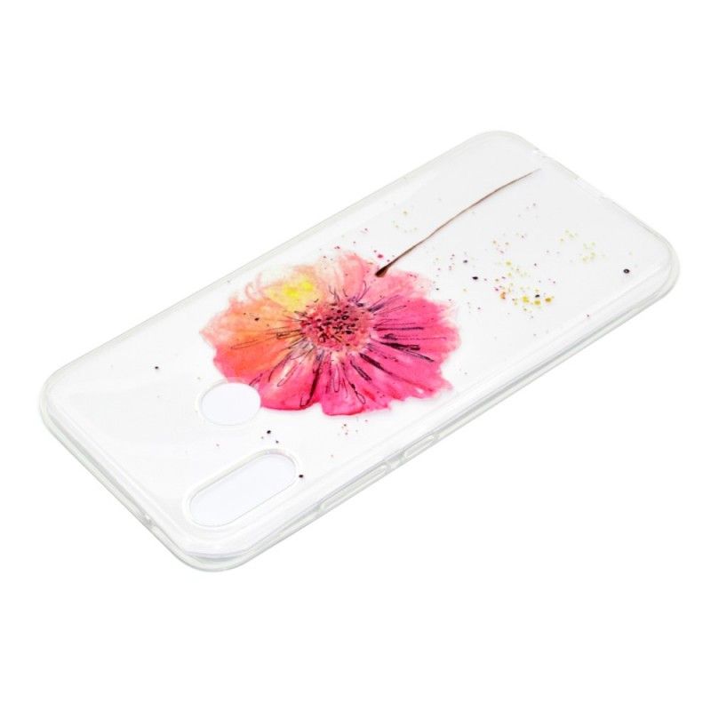 Deksel Huawei P20 Lite Mobildeksel Gjennomsiktig Akvarellvalmue