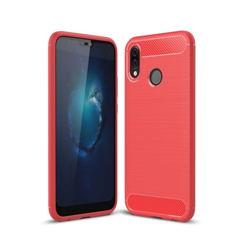 Deksel Huawei P20 Lite Svart Børstet Karbonfiber