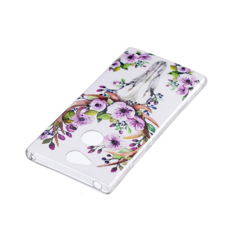 Deksel Sony Xperia XA2 Mobildeksel Fluorescerende Blomstret Elg