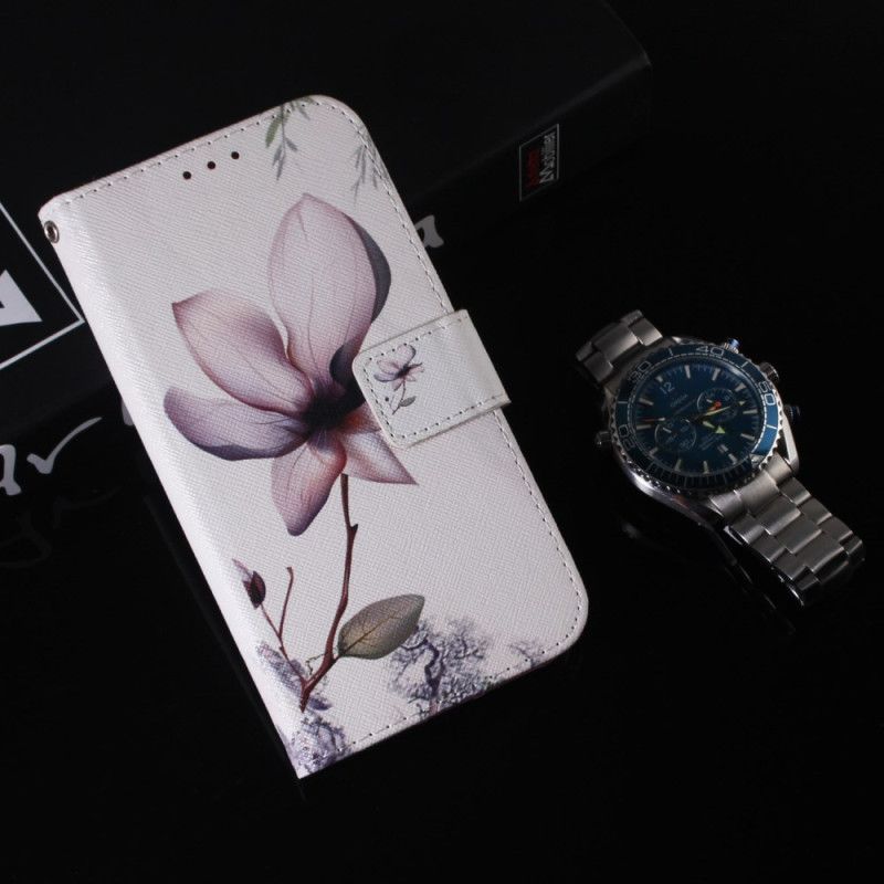 Folio Deksel Til Samsung Galaxy S24 Ultra 5g Rosa Blomst