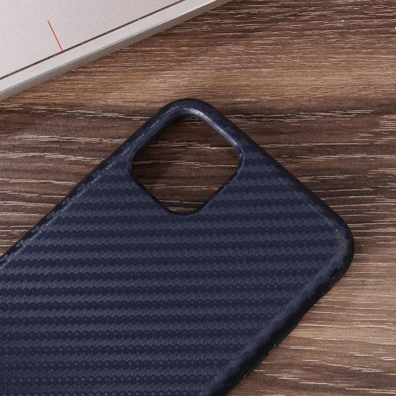 Deksel iPhone 12 Pro Max Svart Karbonfibertekstur