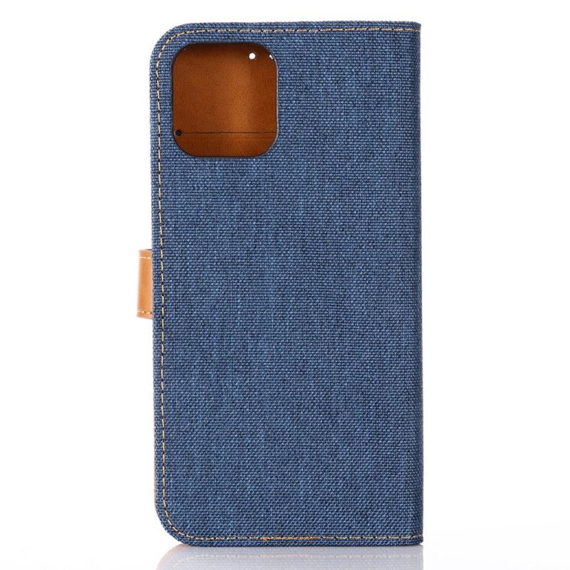 Folio Deksel for iPhone 12 Pro Max Svart Mas Klassiske Jeans