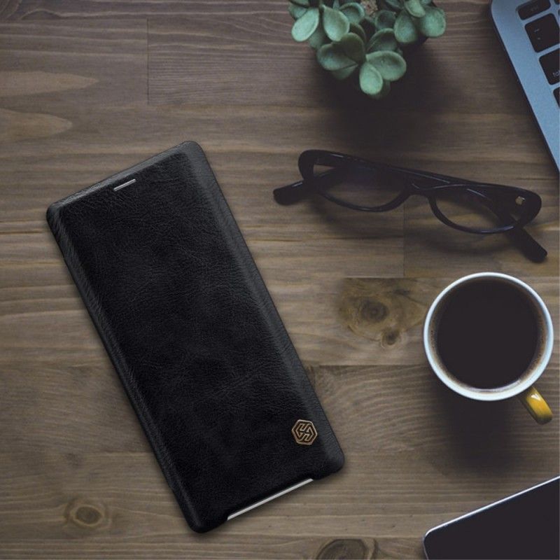 Folio Deksel Sony Xperia XZ3 Rød Nillkin Qin-Serien