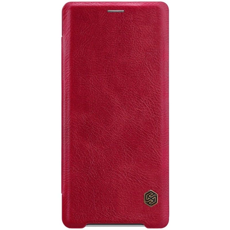 Folio Deksel Sony Xperia XZ3 Rød Nillkin Qin-Serien