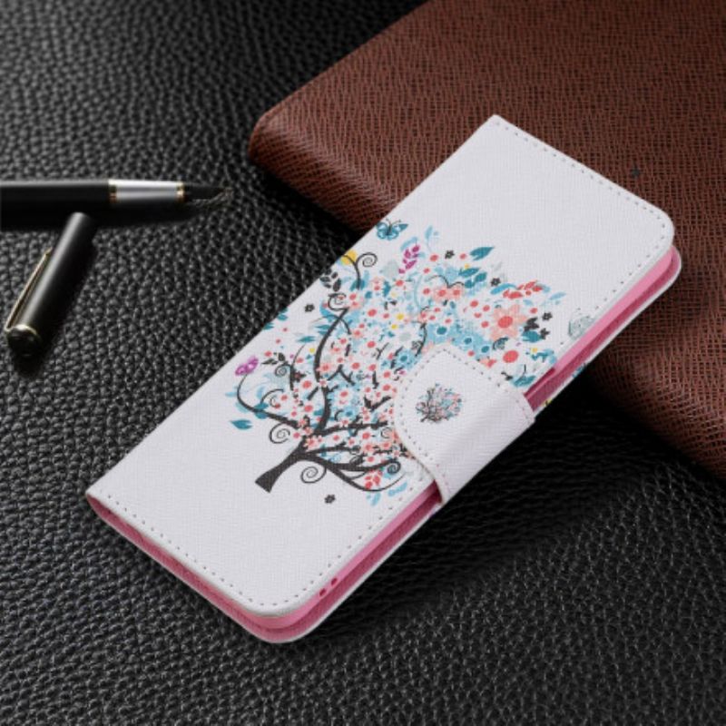 Folio Deksel Oppo A54 5g / A74 5g Blomstret Tre