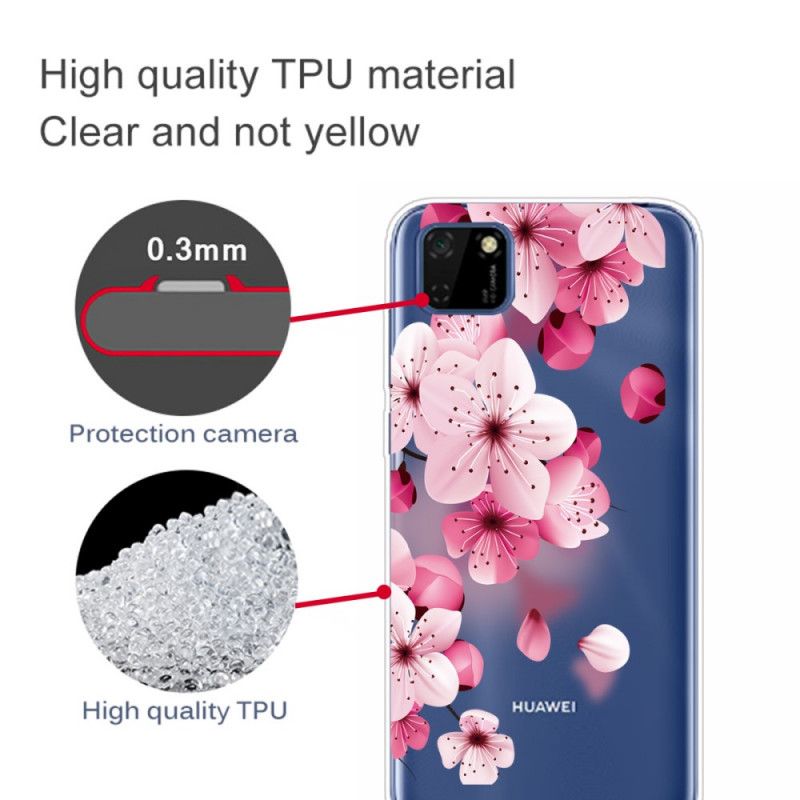 Deksel Huawei Y5p Mobildeksel Premium Blomster