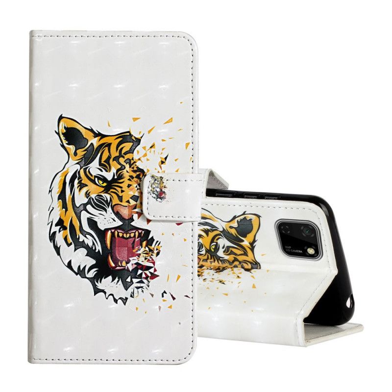 Folio Deksel for Huawei Y5p Magisk Grusom Tiger