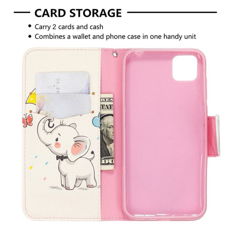 Folio Deksel Huawei Y5p Elefant