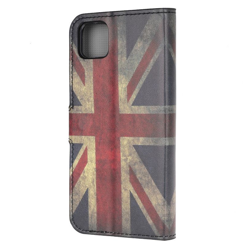 Folio Deksel Huawei Y5p Englands Flagg