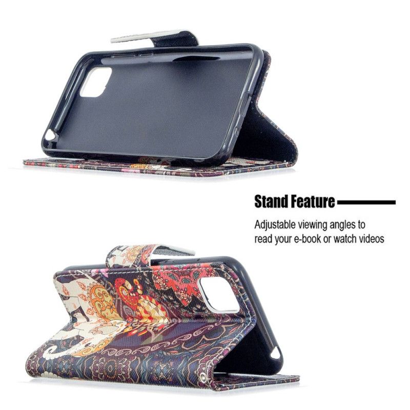 Folio Deksel Huawei Y5p Etnisk Elefantmandala