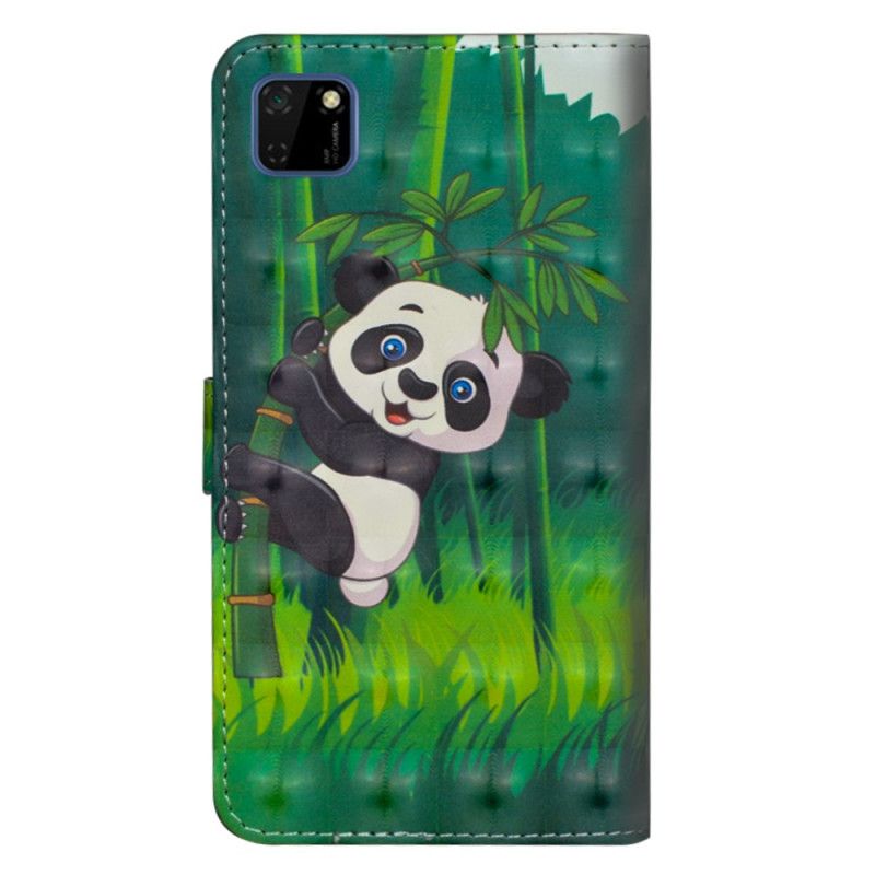 Folio Deksel Huawei Y5p Panda Og Bambus