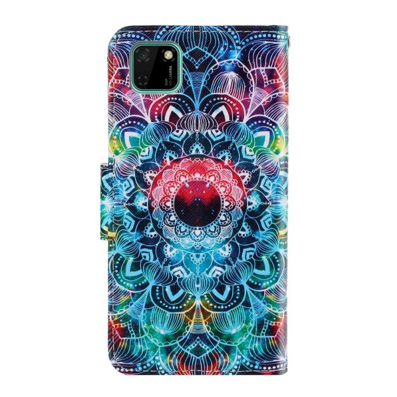 Folio Deksel Huawei Y5p Prangende Mandala Med Tanga Anti-fall