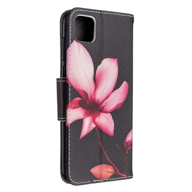 Folio Deksel Huawei Y5p Rosa Blomst