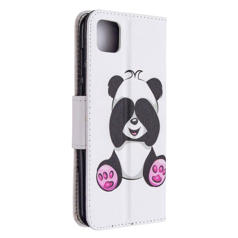 Lærdeksel Folio Deksel Huawei Y5p Morsom Panda