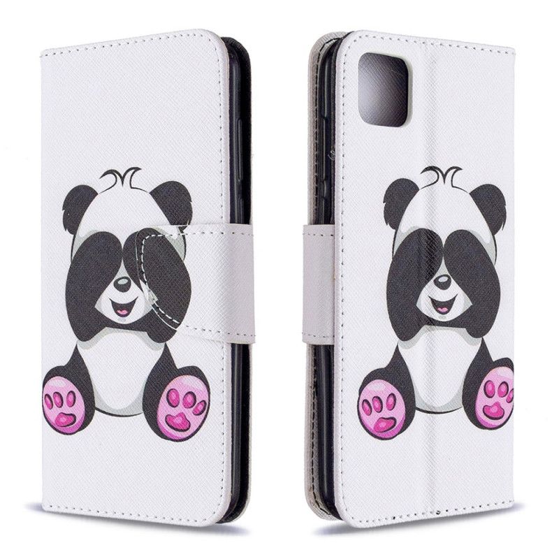 Lærdeksel Folio Deksel Huawei Y5p Morsom Panda