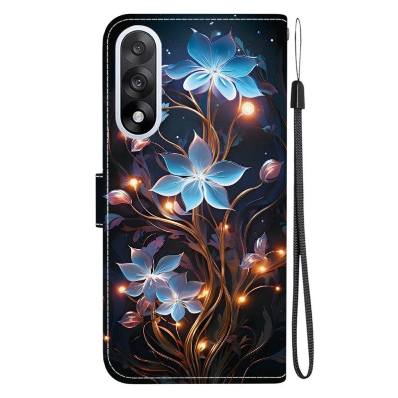 Folio Deksel Oneplus Nord 5 Blå Blomster Beskyttelse Deksel