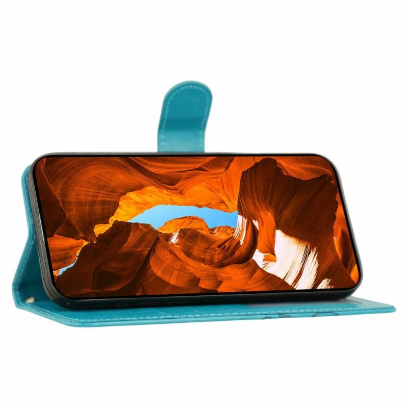 Folio Deksel Oneplus Nord 5 Blomstertrykk Beskyttelse Deksel