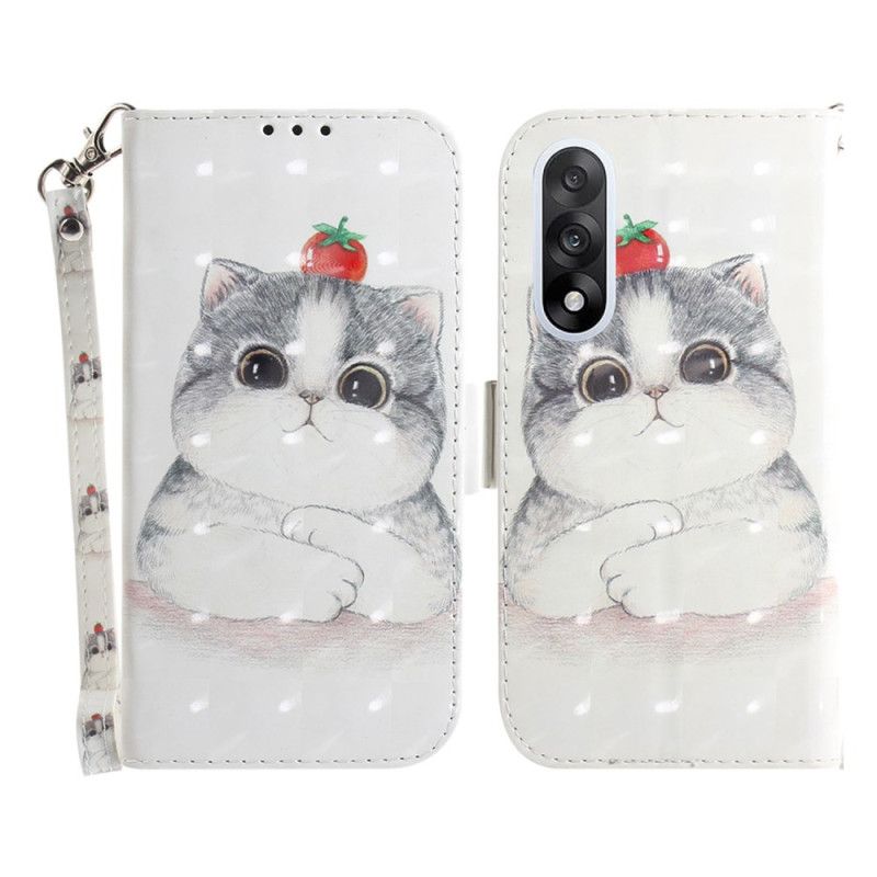 Folio Deksel Oneplus Nord 5 Søt Kattestropp Beskyttelse Deksel