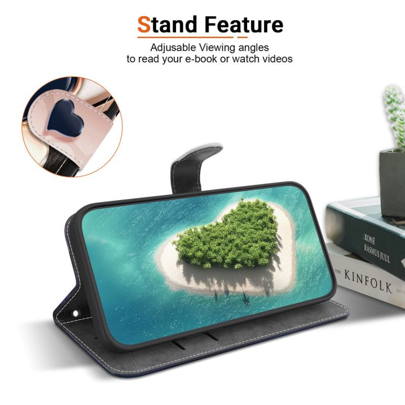 Folio Deksel Oneplus Nord 5 To Hjerter Beskyttelse Deksel