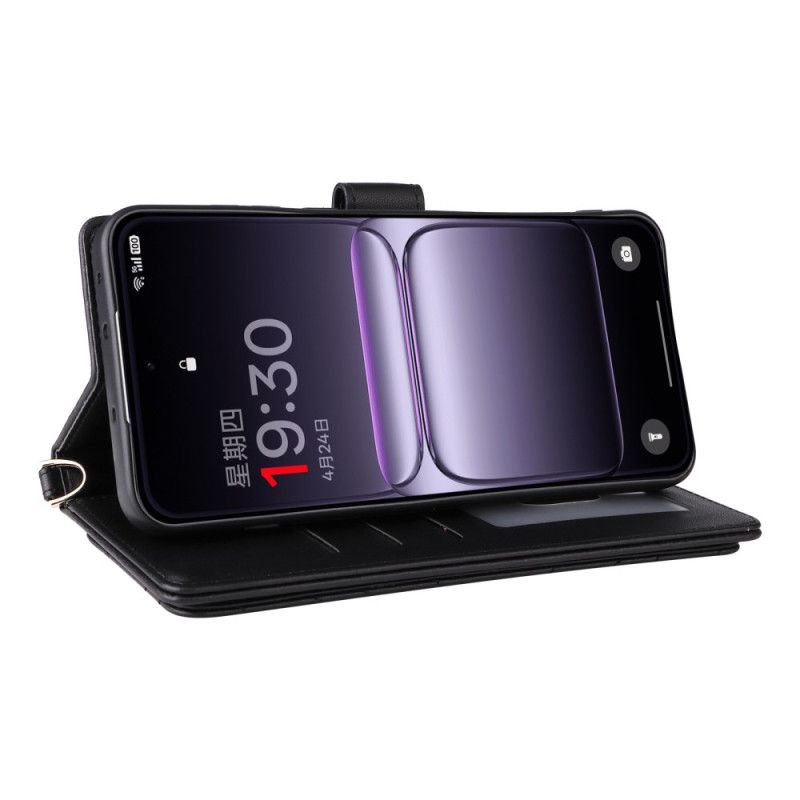 Folio Deksel Oneplus Nord 5 Vattert Med Skulderstropp Beskyttelse Deksel