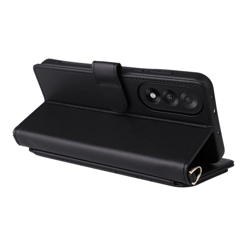 Folio Deksel Oneplus Nord 5 Vattert Med Skulderstropp Beskyttelse Deksel