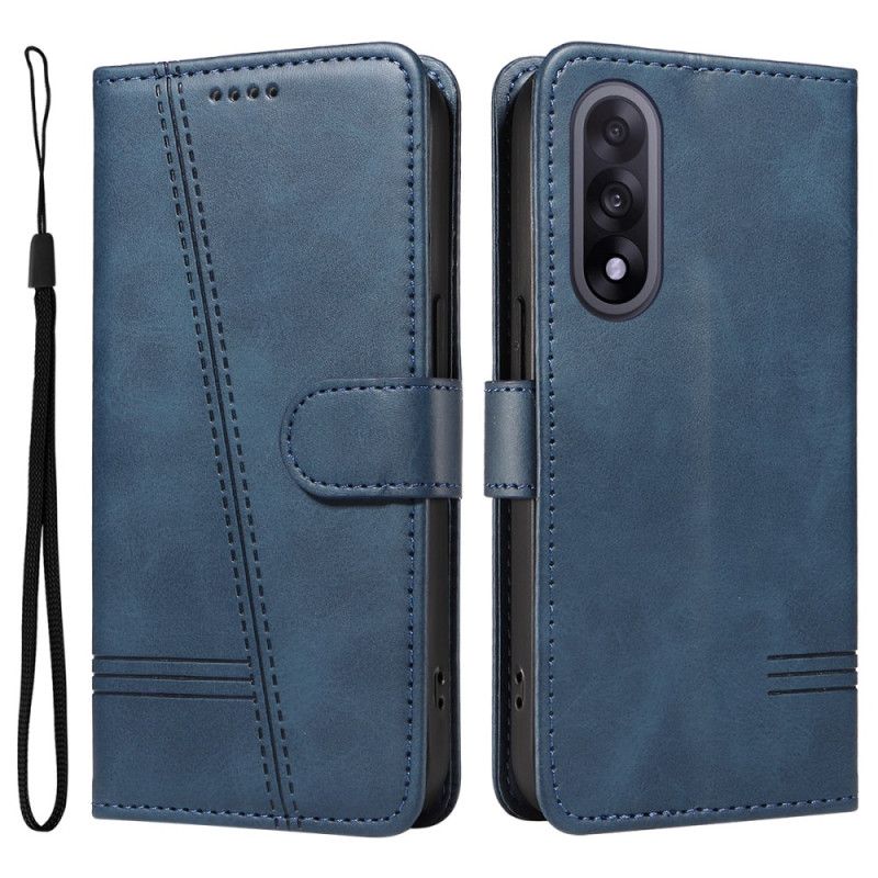 Lærdeksel Folio Deksel Oneplus Nord 5 Geometriske Linjer