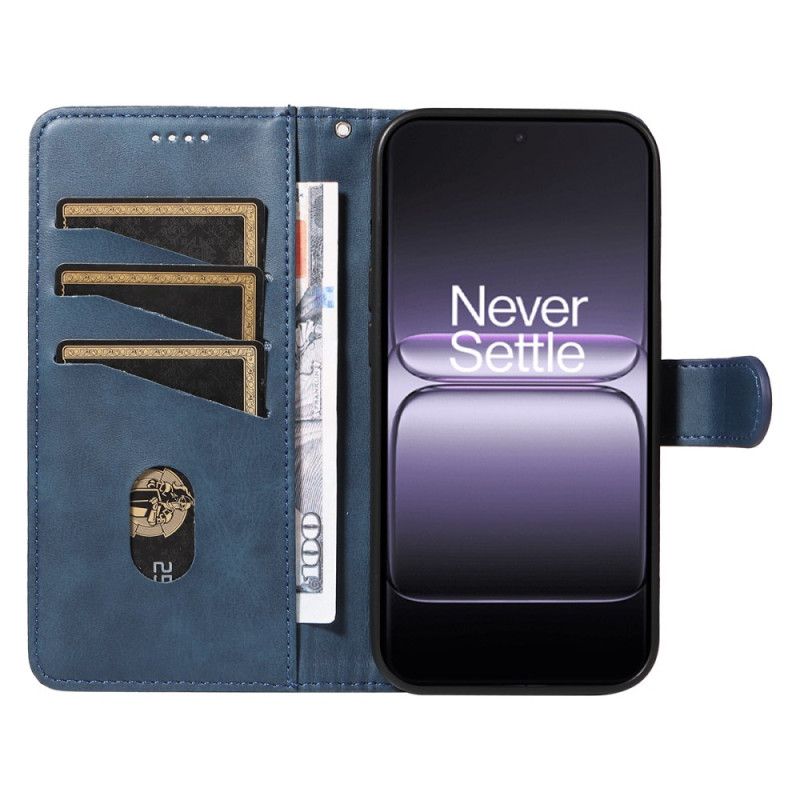 Lærdeksel Folio Deksel Oneplus Nord 5 Geometriske Linjer