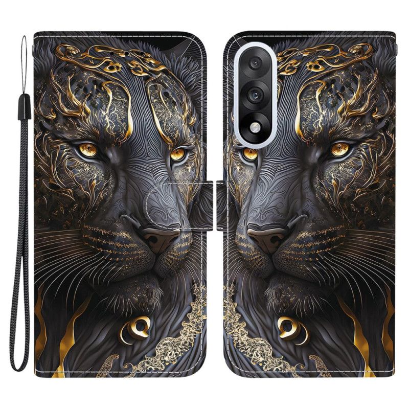 Lærdeksel Folio Deksel Oneplus Nord 5 Mobildeksel Gullløven