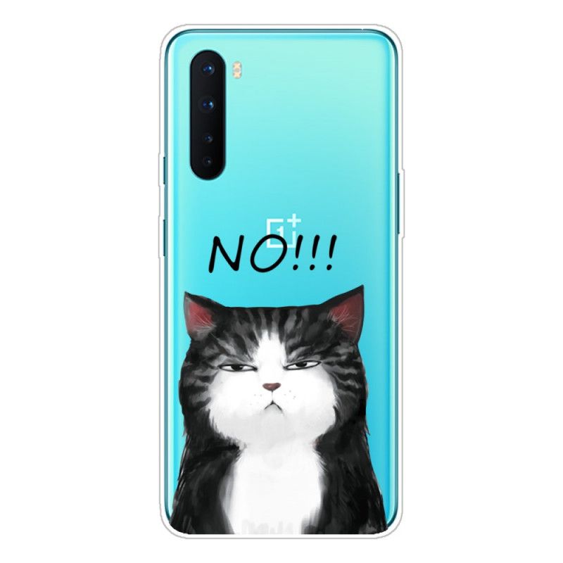 Deksel OnePlus Nord Mobildeksel Katten Som Sier Nei
