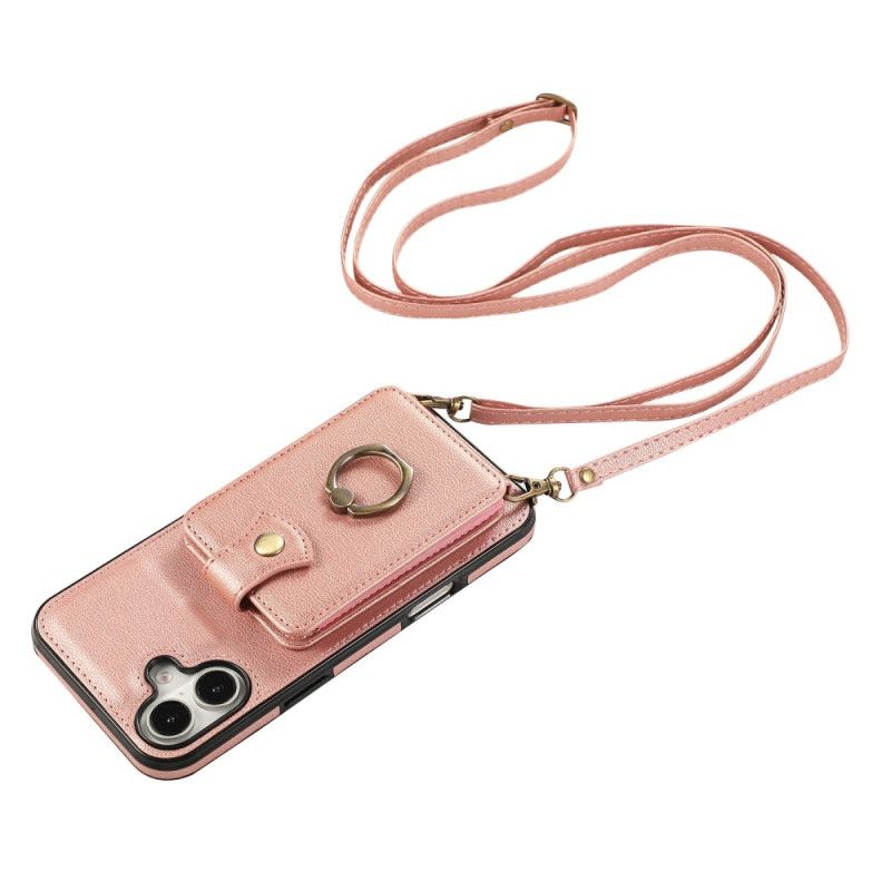 Deksel iPhone 17 Kortholder For Flere Kort Og Skulderstropp
