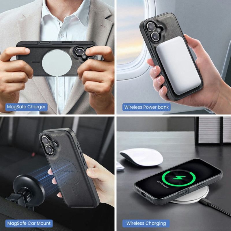 Deksel iPhone 17 Magsafe Med Rfid-kortholder Og Integrert Stativ