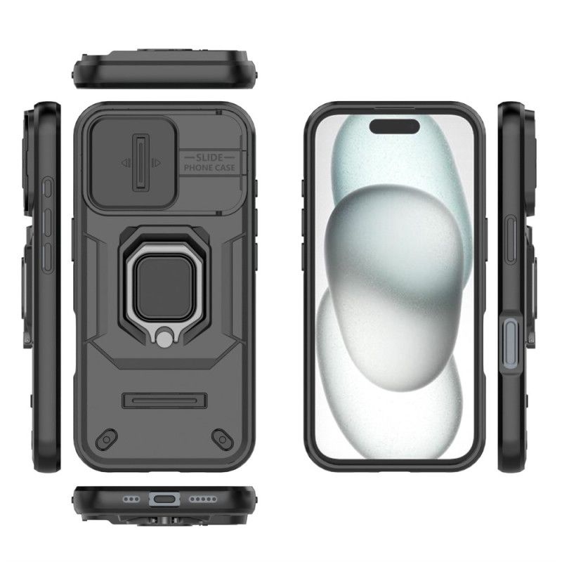 Deksel Til iPhone 17 Slitesterk Ring Med Kamerabeskytter