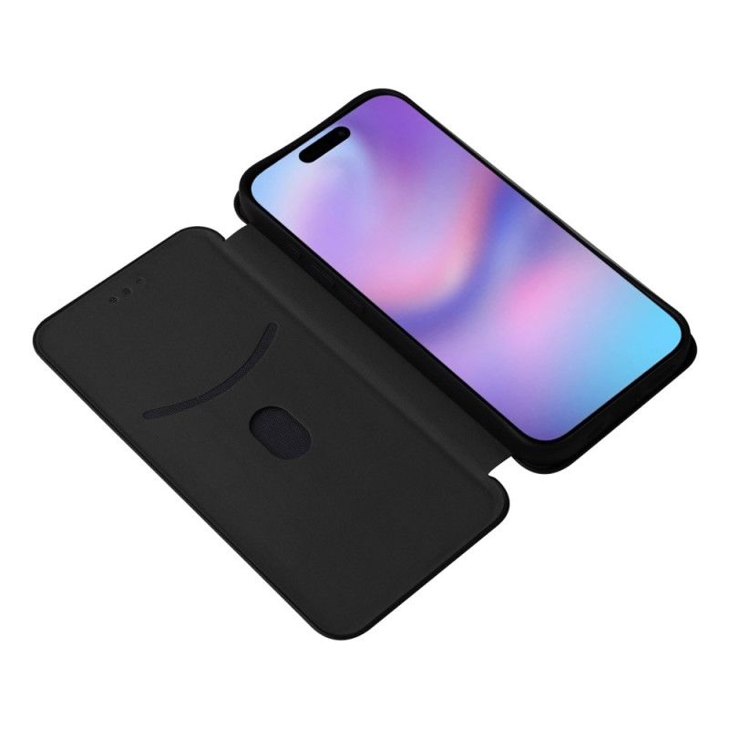 Folio Deksel Lær iPhone 17 Mobildeksel Karbonfiber